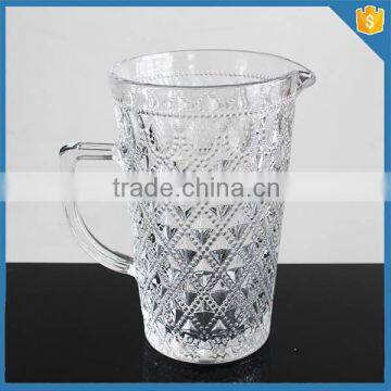 large capacity transparent glass pitcher wholesale