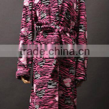 Printed Micro Coral Fleece Bathrobes for Man and Women photo-4