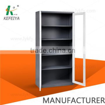 Adjustable shelf Glass Door Storage Cabinet