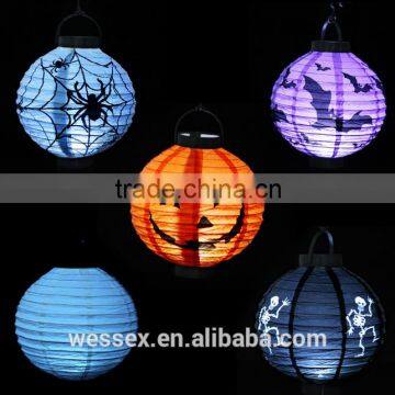 Hot Sale Halloween Luminous LED Paper Lanterns Portable Lantern photo-2