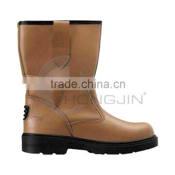 Hongjin High Quality Buffalo Leather Working Boots