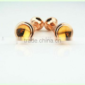 Wholesale new product golden jewelry cufflinks clothing accessories