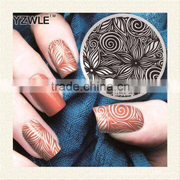 2016 Factory Outlets Nail Art Stamping Plates DIY NEW Stainless Steel Handle Flower Stencils Templates for Nails Polish photo-4