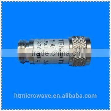 1 Watt RF Coaxial Hybrid Attenuator 10dB N-Male / N-Female Type