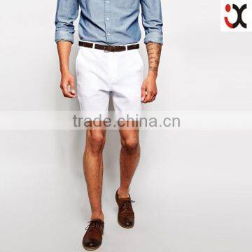 slim fit linen mix denim shorts men JXH195