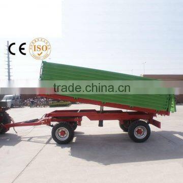 7CX-8T Europe style 8Ton Hydraulic tipping Agtricultural trailer with CE certificate