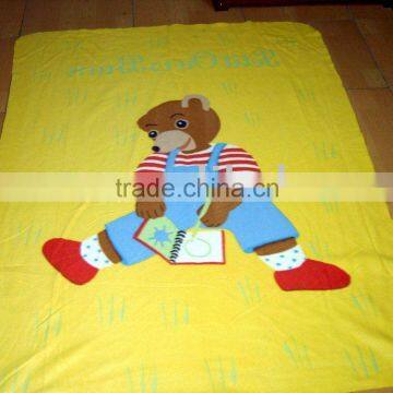 polyester printed polar fleece blanket