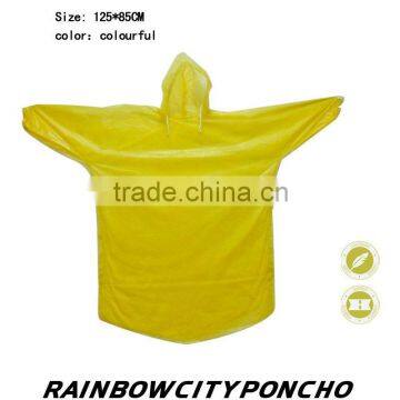 promotional PE raincoat rain cape poncho