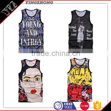Yingzhong Garment 2016 New Summer Full Over Sublimation Printed Vest photo-4