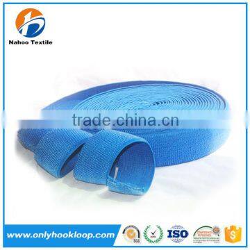 Top-quality elastic hook and loop tape, custom colorful elastic hook and loop tape