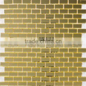 China cheap tile 15x30 strip glass crystal mosaic