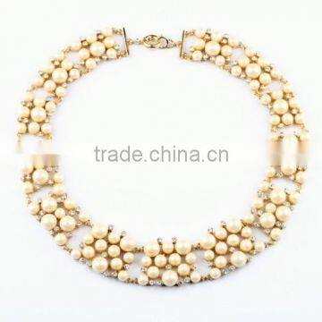 OEM/ODM Manufacture 2016 Simple Design Pearl Necklace Choker Necklace