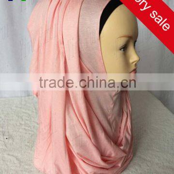 Dubai muslim cotton jersey instant hijab plain shawl hijab wholesale