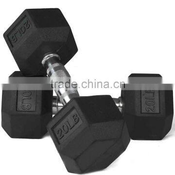 Hex Rubber Coated Dumbbell in pairs