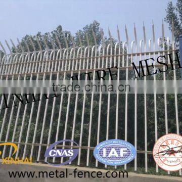 powder coated black decorative steel fence