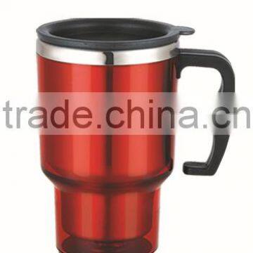 450ml double wall stainless steel car auto mug