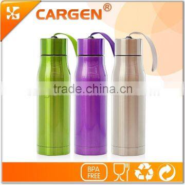 Promotional wide mouth double wall insulated water bottle