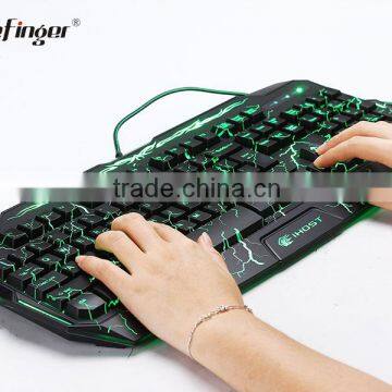 Custom Professional USB Computer Game Keyboard With Green Backlit photo-6