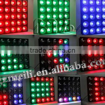 Hot selling wedding background stage lighting fixtures audience light blinder 5x5 eyes rgb led matrix panel light