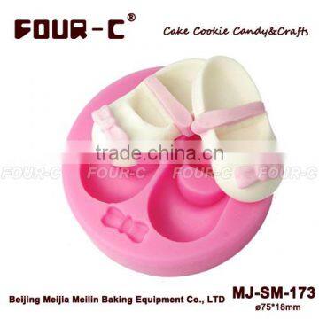 Silicone embossing cupcake mold,baby booties fondant decorating mold, newest cake decoration