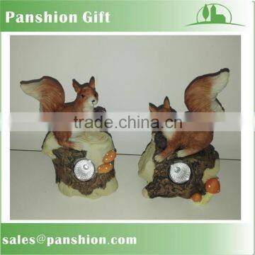 Wholesale decorative garden solar resin animal