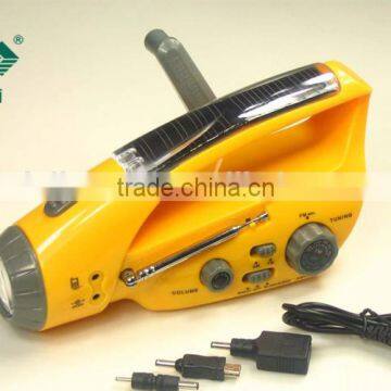 Crank Dynamo Flashlight With Mobilephone Charger and Radio & Promotional Flashlight Coco photo-2