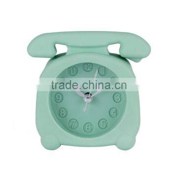 2016 Hot sale telephone shape silicon clock