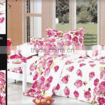 70gsm bedding set/100%polyester dispersed velour /pigment print/many designs/nantong factory