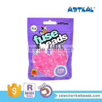 Colorful Artkal Beads Soft Midi R-5mm Plastic Beads Toys For Kids RB500P-UV