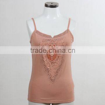 F5S15156 Printed Camisole Sex Tank Top for Women