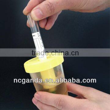 Disposable medical urine (rapid test) strip container