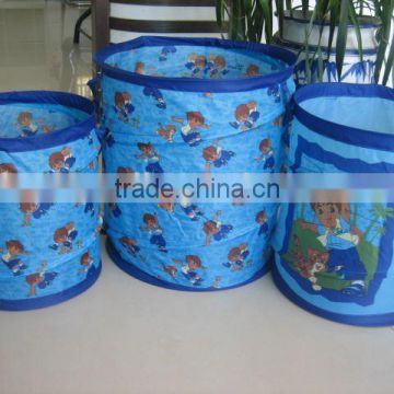 printing collapsible folding laundry basket bucket