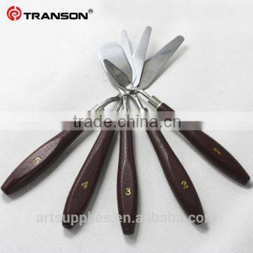 wood handle metal palette knife