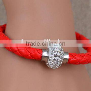 fashion Woven diamond ladies bracelet