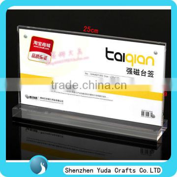 cheap desktop magnetic acrylic private counter labels for restaurant printed