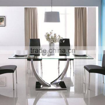 Hotsales tempered glass dining table