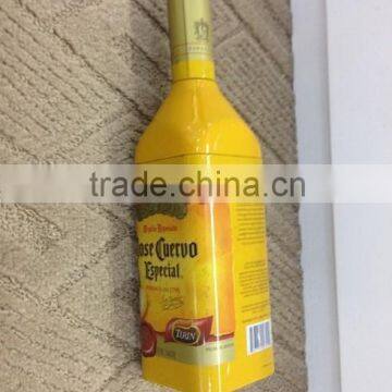 Beverage tin box,metal bottle shape tin,Beverage package