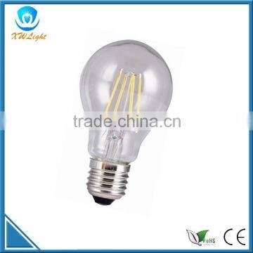 6w a60 a19 high lumen e27 led filament bulb