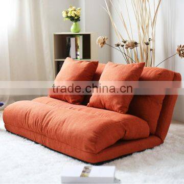 Korean style fabric folded sponge floor sofa with 5 positions adjustable backrest/sofa bed/hall sofa/