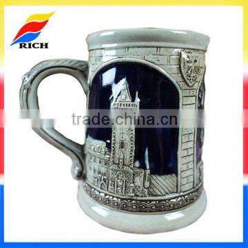 Different stylish ceramic custom engraved mug PRAHA souvenir mugs