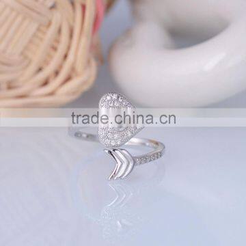 Romantic Cupid's Love Arrow Open Ended Ring With Zircon Silver photo-4