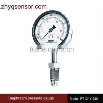 Standard Type M20*1.5 Flush Diaphragm Homogenizer Pressure Gauge photo-2
