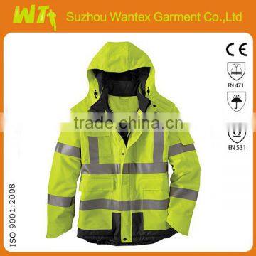 softshell protective clothing reflective safety jacket