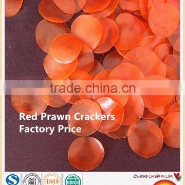 Light and Crispy Deep-Fried Red Prawn Crackers seafood snacks