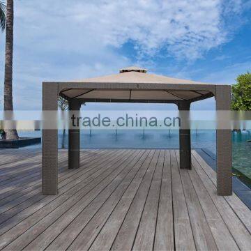 Outdoor rattan wicker pavillion