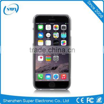 100% Genuine Leather Slim Electroplating PC Back Shell Cover Case Skin For IPhone 6 6S Plus photo-3