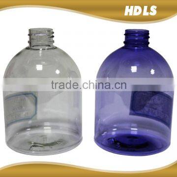 Hot Selling 500ml Empty Pet Plastic Luxury Cosmetic Bottle for Shampoo