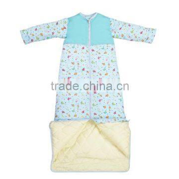 Infant Kids Anti Kicking Quilt Sleeping Bag for Four Seasons Detachable Fillings Blue Style photo-6