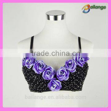 swimming Tropical crochet young ladies sexy super bra for outside underwear