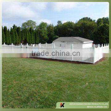 Privacy wihte picket vinyl pvc fence